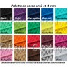 Collier d'encolure tressé plat 3 brins de 4mm