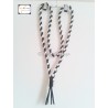 Collier d'encolure en tressé rond 4 brins de 6mm