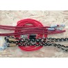 Rênes en corde tressées plat 3 brins de 4mm