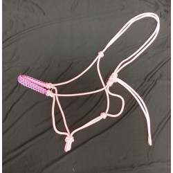 Licol avec muserolle tressée toutes tailles