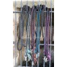 Rênes en corde 14mm noir décorées